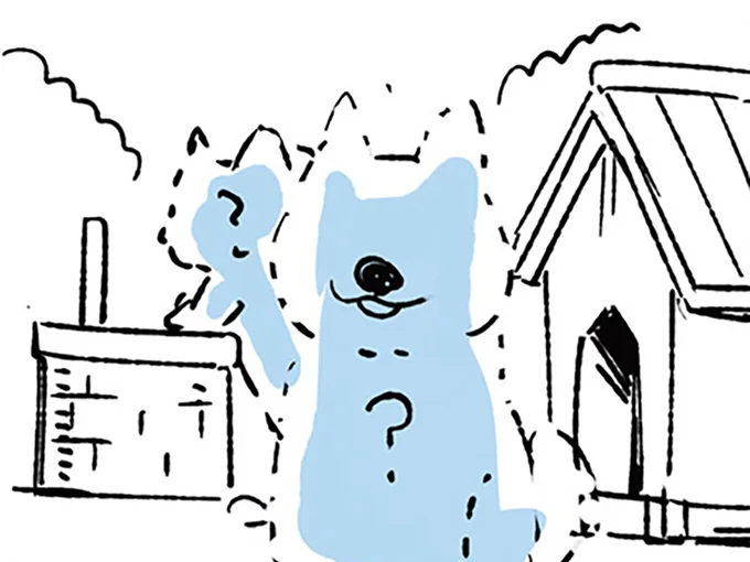 愛犬の姿が…