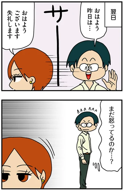 まだ怒ってるのか…？