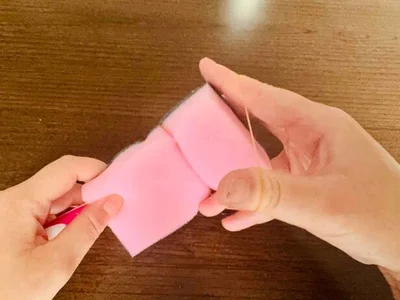 輪ゴムでぐるぐる合体させる（▶次へ）