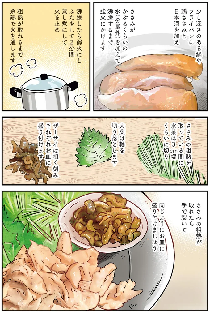 粗熱が取れるまで予熱で火を通します