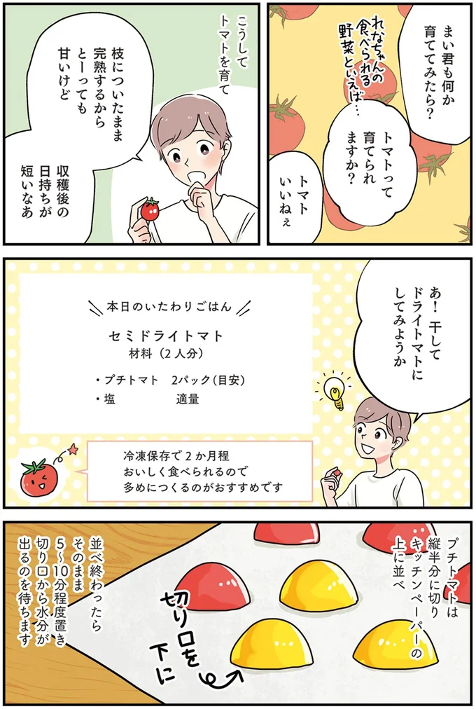 干してドライトマトにしてみようか