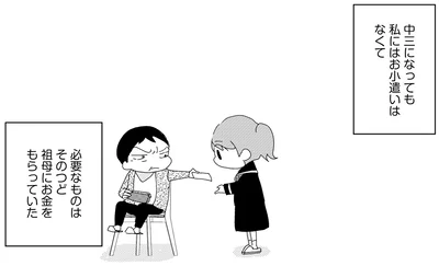 中三になってもお小遣いはなくて
