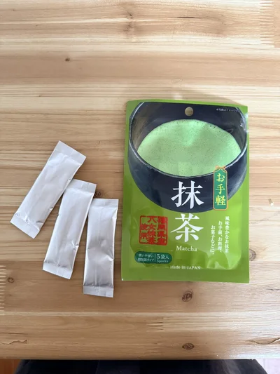 100均で購入した個包装タイプの抹茶パウダー▶ひんやり抹茶メニューをご紹介