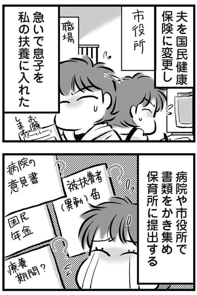 書類をかき集め