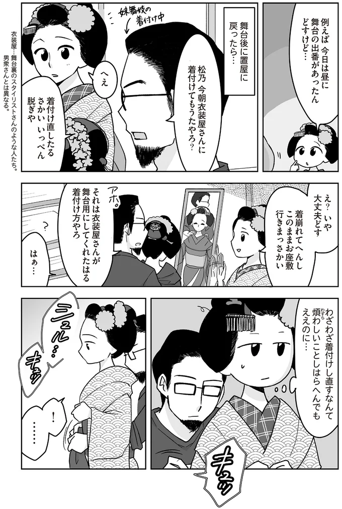 舞台後に置屋に戻ったら…