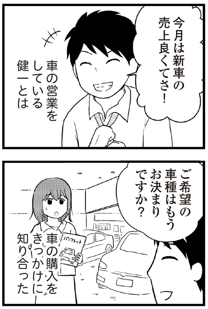 今月は新車の売上良くてさ！
