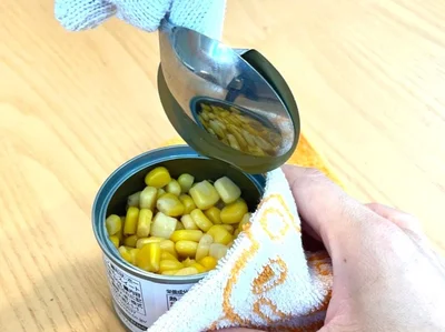 缶詰を開けることができました（▶次へ）
