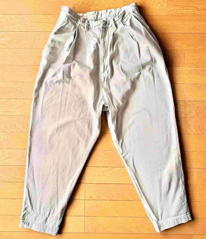 厚手、重ためのズボンの場合(▶次へ)