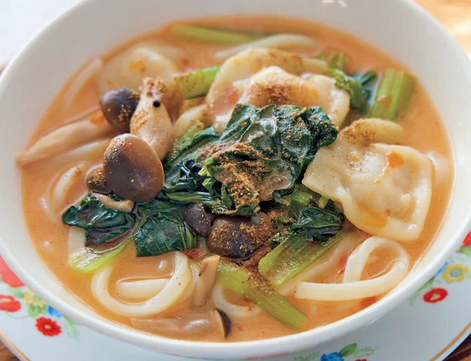 豆乳麻辣うどん