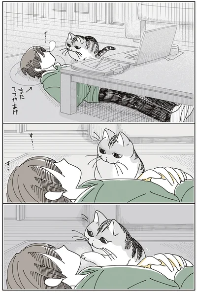 徹夜明けで寝ていると…