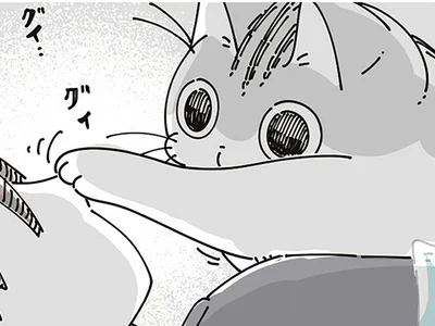 ネコに好き勝手される