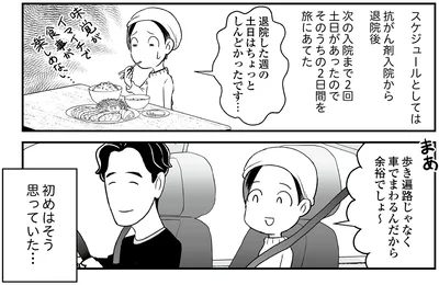 『痔だと思ったら大腸がんステージ4でした 標準治療を旅と漫画で乗り越えてなんとか経過観察になるまで』より
