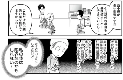 『痔だと思ったら大腸がんステージ4でした 標準治療を旅と漫画で乗り越えてなんとか経過観察になるまで』より