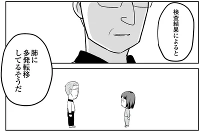 肺に多発転移してるそうだ