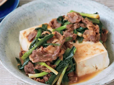 しみしみレンジ肉豆腐