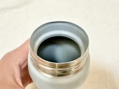 水筒のフチの茶渋もすっきり落ちました！（▶片付けを楽にするには？）