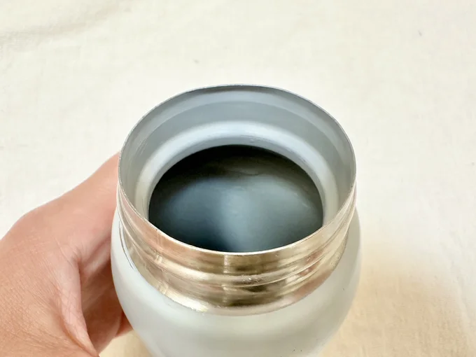 水筒のフチの茶渋もすっきり落ちました!(▶片付けを楽にするには?)