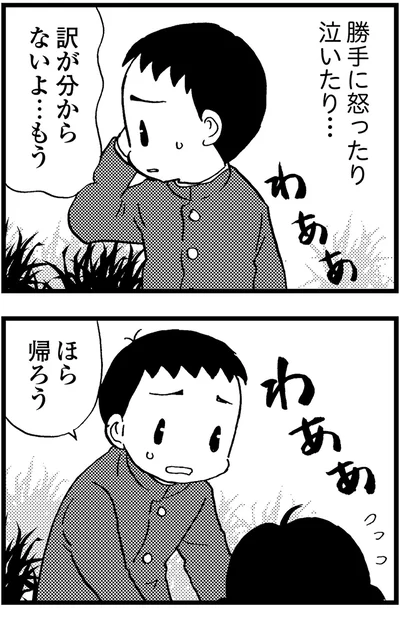 勝手に怒ったり泣いたり...