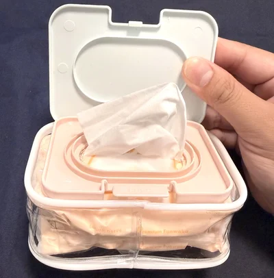 ポケットティッシュがぐちゃぐちゃにならず使えて快適！
