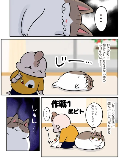 いろいろな方法で遊んでアピールをする