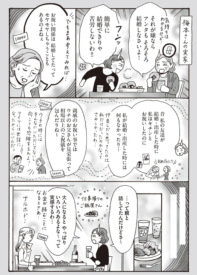 それが嫌ならアンタもそろそろ結婚しなさいよ