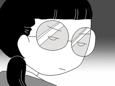 反抗的な目