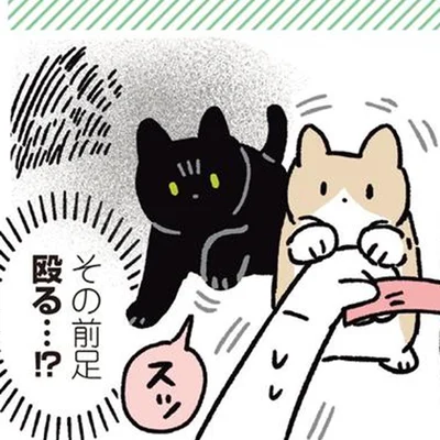 その前足…