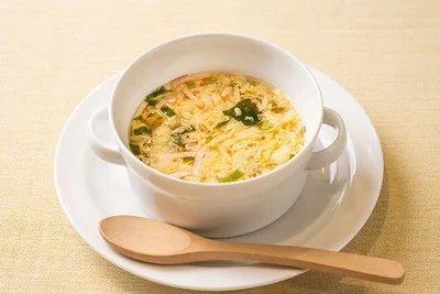 国産たまごを使用したフリーズドライのスープ