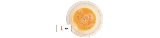 レンジで1分