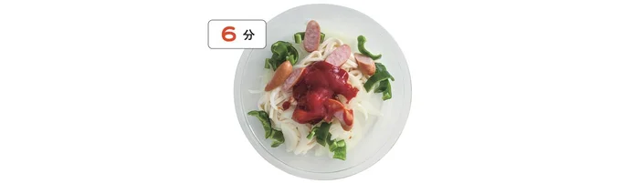 レンジで6分