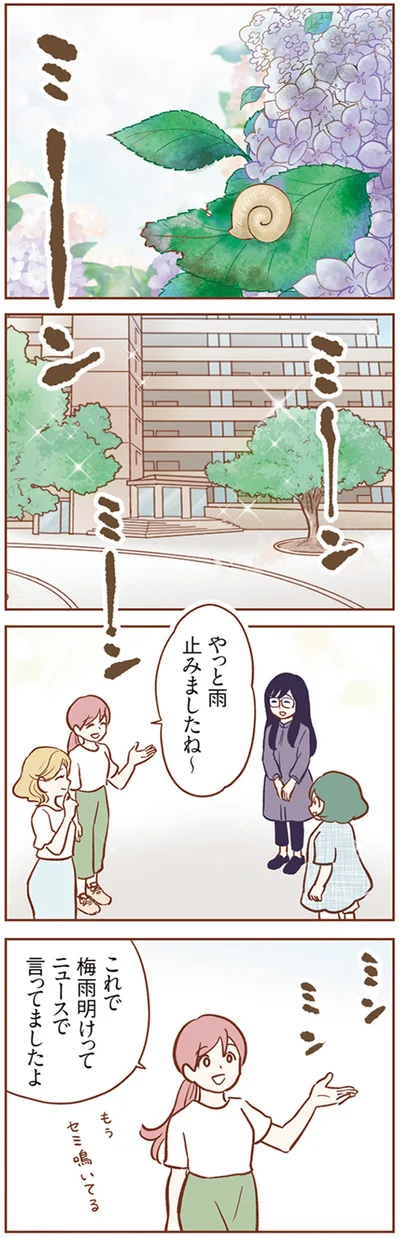 もうセミ鳴いてる