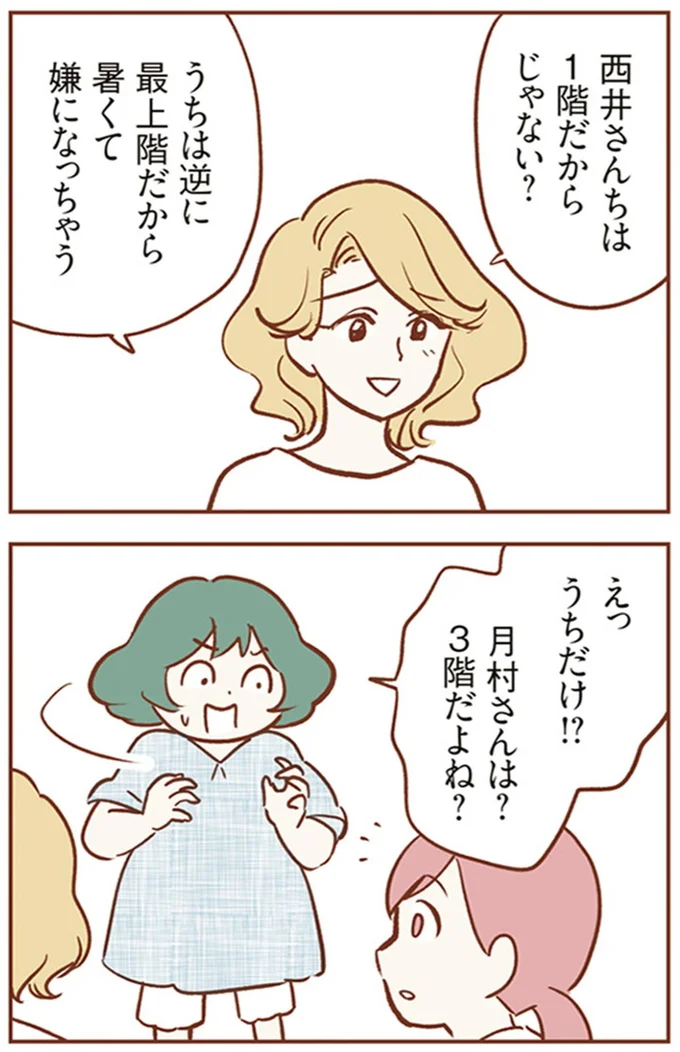 うちは逆に最上階だから