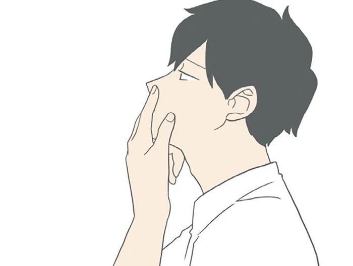 ちょっと照れつつ挑戦。妻の「イケてる感出してみて」に応える夫