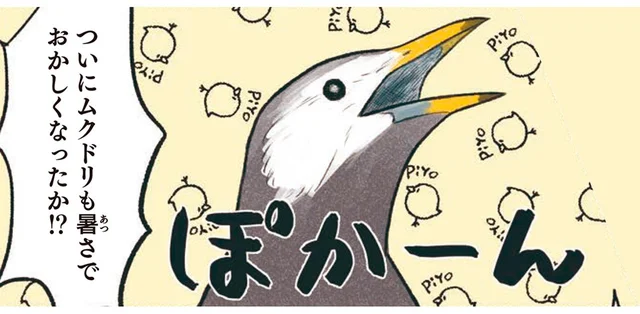 ムクドリが集団で口を開けてポカーン！大丈夫かと心配したら