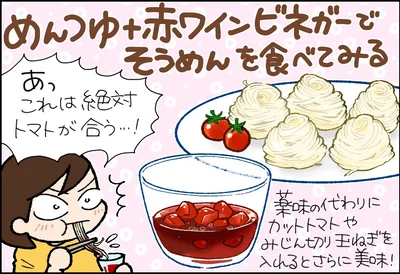 めんつゆ＋赤ワインビネガー