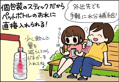 1本ずつ持ち運べるスティックタイプ
