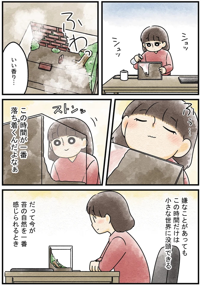 『ズボラでもできた 小さな緑で心が潤うお部屋づくり 苔テラリウムはじめました』より