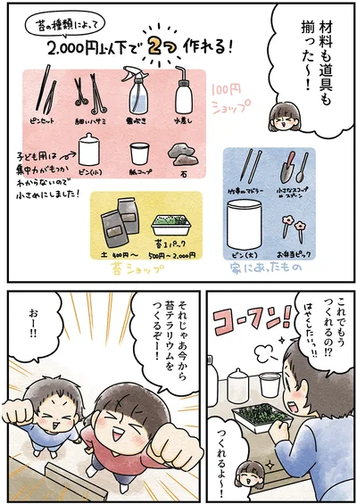 『ズボラでもできた 小さな緑で心が潤うお部屋づくり 苔テラリウムはじめました』より