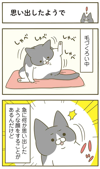 思い出したようで