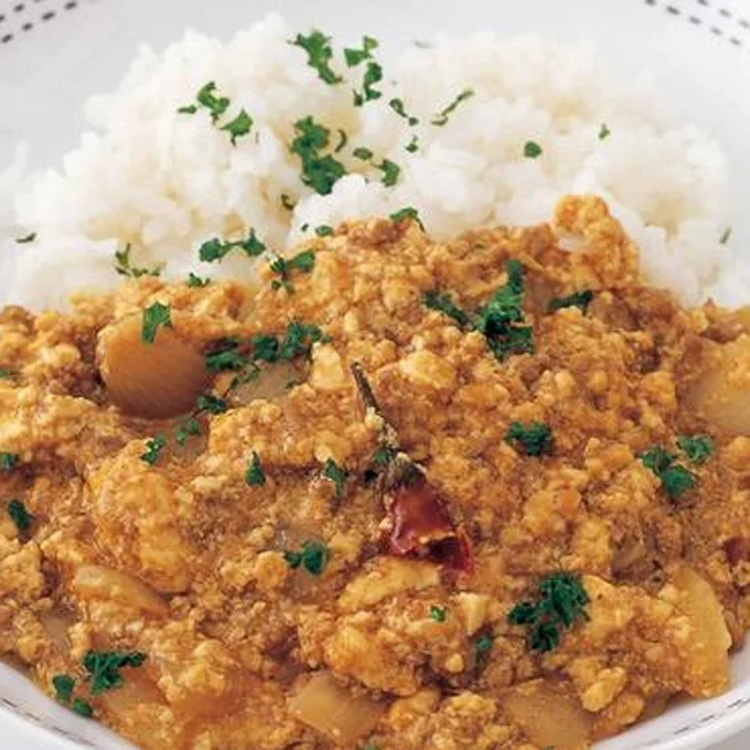 「豆腐のキーマカレー」