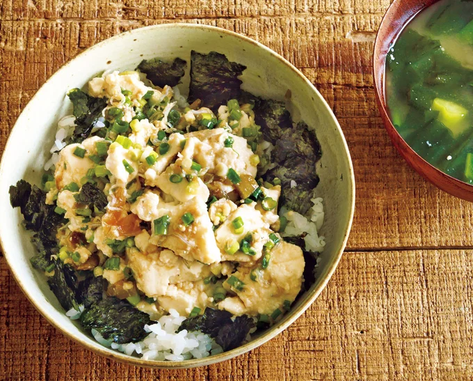 ごま油とザーサイで中華テイストに