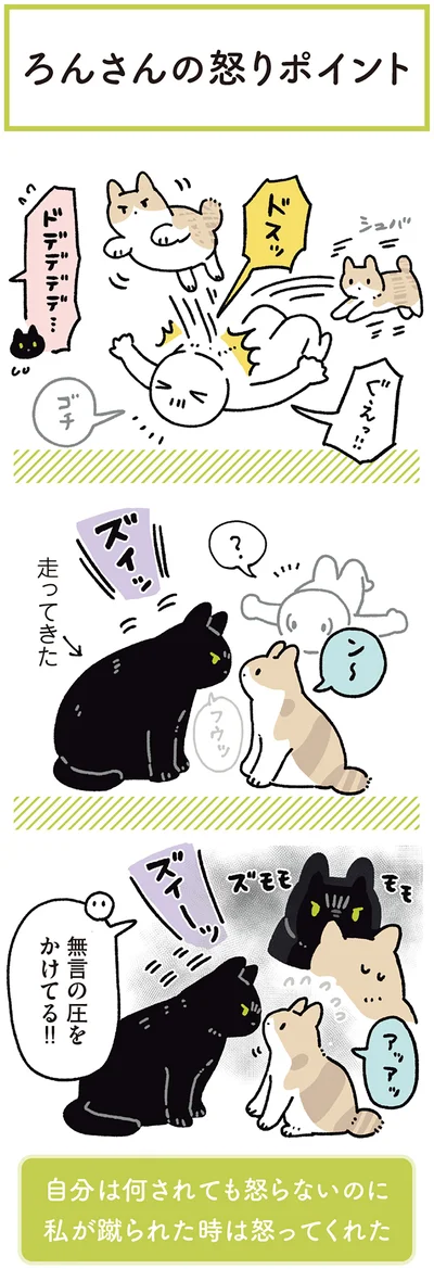 飼い主が蹴られると…