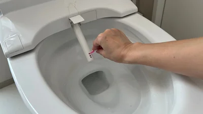 トイレのシャワーノズルの穴のお掃除▶お風呂場のお掃除にも