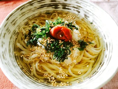 二日酔いに！梅おろし冷やしうどん