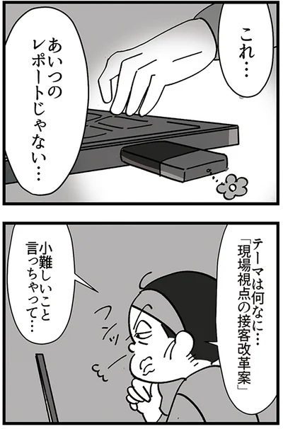 あいつのレポートじゃない…