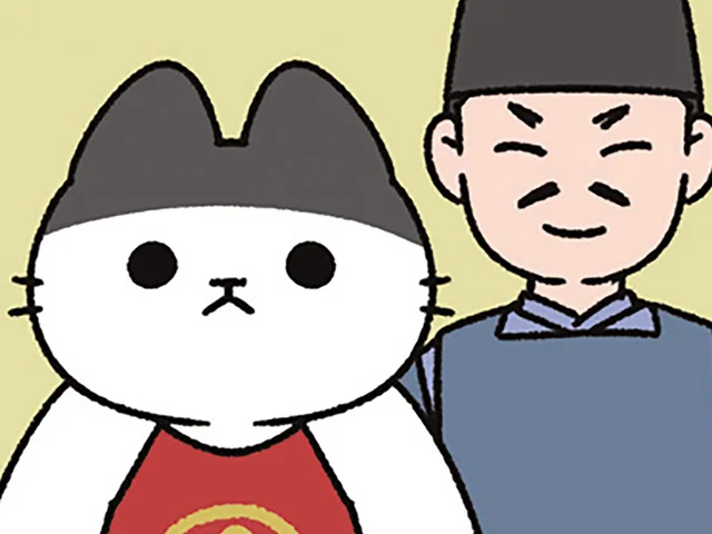【金太郎なねこ】「なんて力だ！」大きな猫の金太郎を家臣に迎えたい頼光が驚いたこと