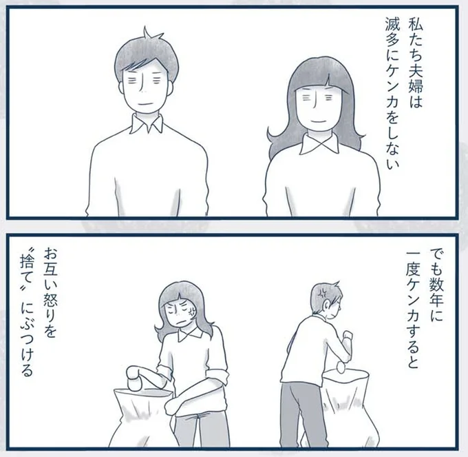 怒りを捨てにぶつける