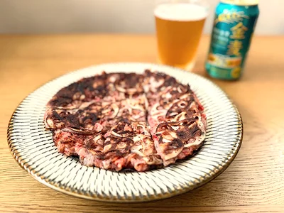 もちもちした食感とれんこんの甘みがたまらない「もちもちれんこんチヂミ」