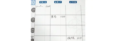 STEP 1 ▷その日に使ったお金を記入