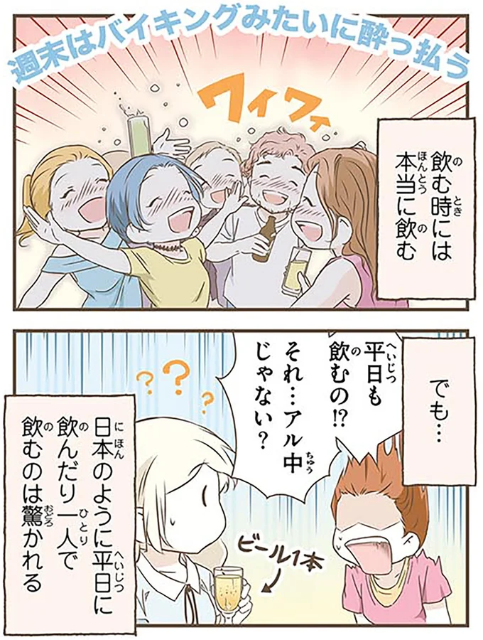 平日でも飲むの!?